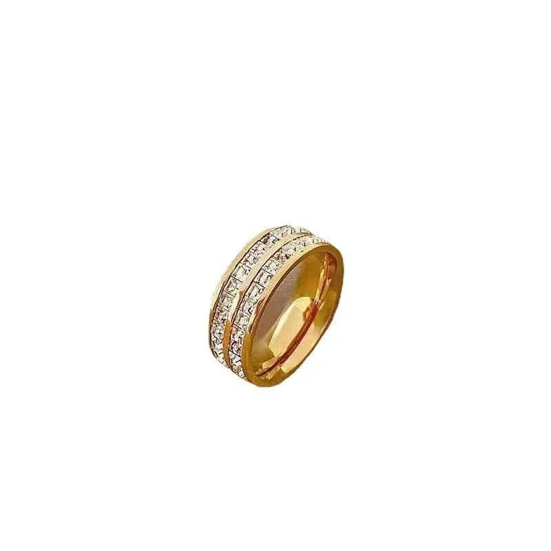 Double/Single Row Square Diamond Ring Women - ZA-Zola