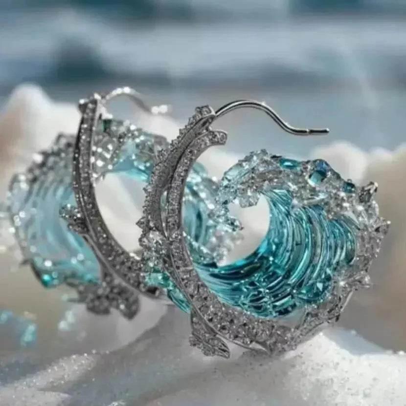 Sky Blue HAILANG Resin Earrings for Women - ZA-Zola