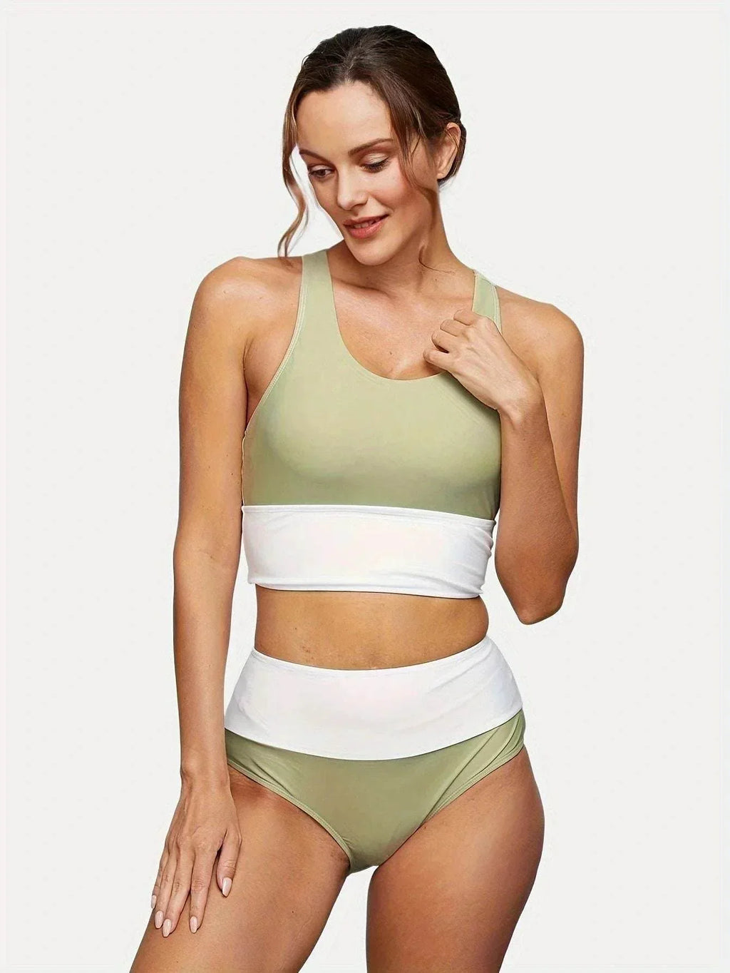 Plus Size Split Swimsuit – Zipper Bikini, Bold & Flattering - ZA-Zola
