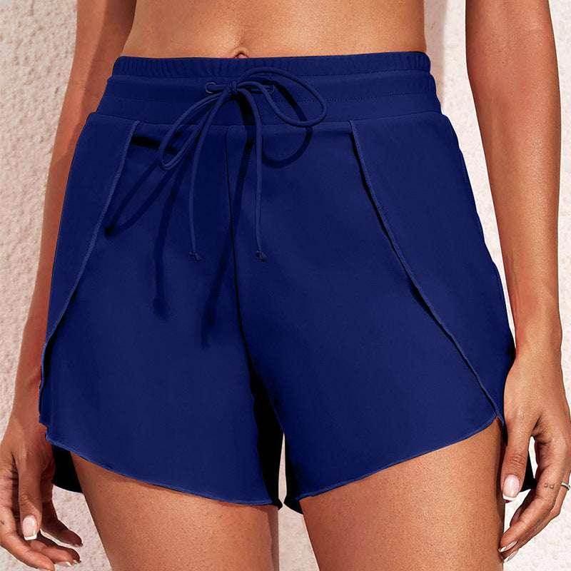 Quick-drying High Waist Women's Swimming Trunks – Summer Vacation Style - ZA-Zola