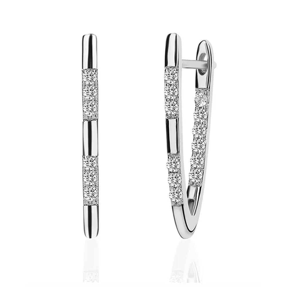 Rose Gold Zircon Petal Earrings for Women - ZA-Zola