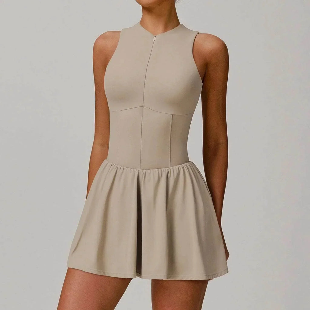 Elegant A-Line Two-Piece Look Dress for Women - ZA-Zola
