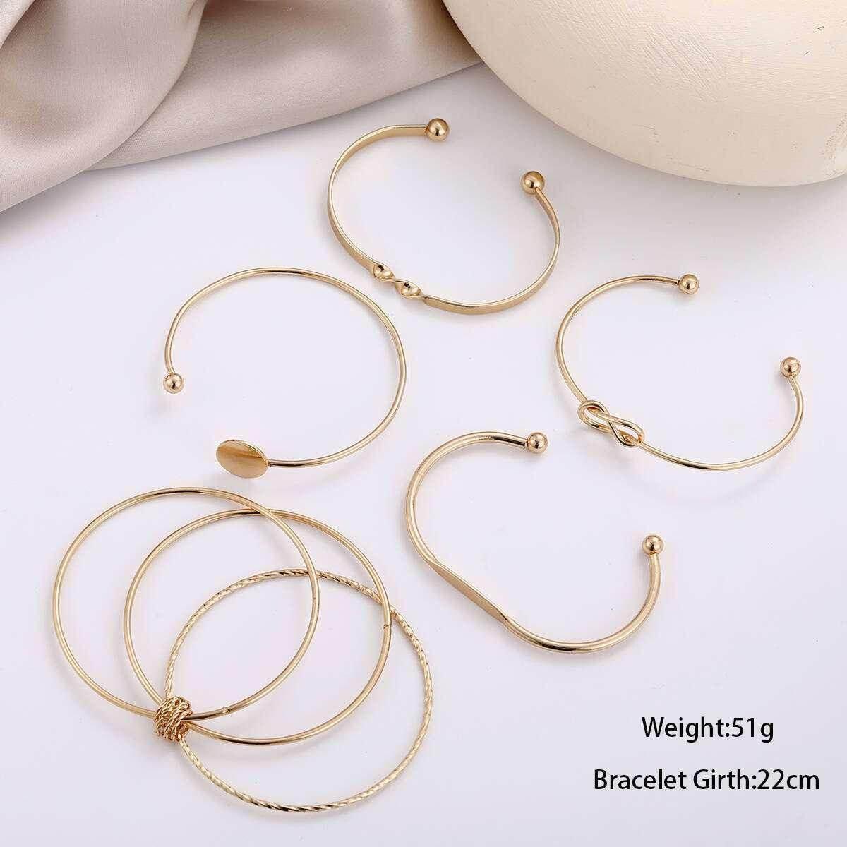 Twisted Hip Hop Style Bracelet Set for Women - ZA-Zola