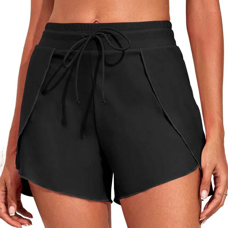 Quick-drying High Waist Women's Swimming Trunks – Summer Vacation Style - ZA-Zola
