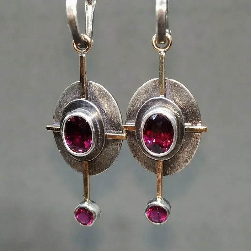 Retro Oval Snake Earrings For Women - ZA-Zola