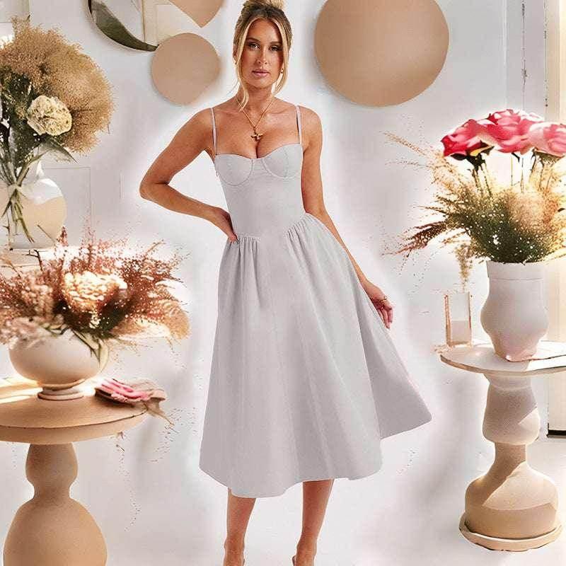 Slim Backless Sling Dress for Women - ZA-Zola