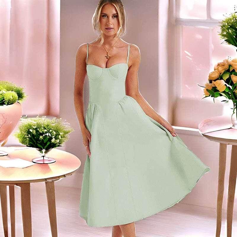 Slim Backless Sling Dress for Women - ZA-Zola