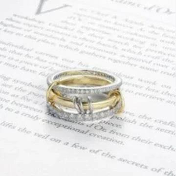 Stainless Steel Zircon Full Diamond Ring - ZA-Zola