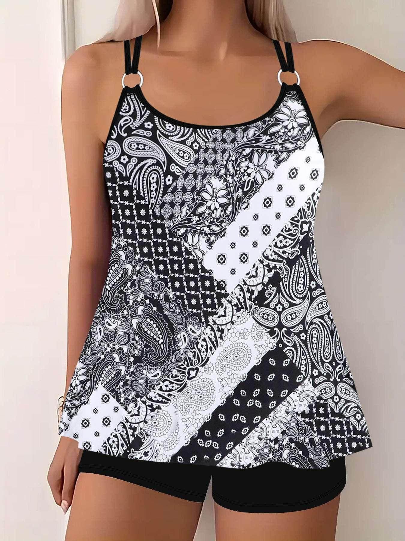 Women's Split Two-Piece Swimsuit – Vibrant & Sexy (S–5XL) - ZA-Zola
