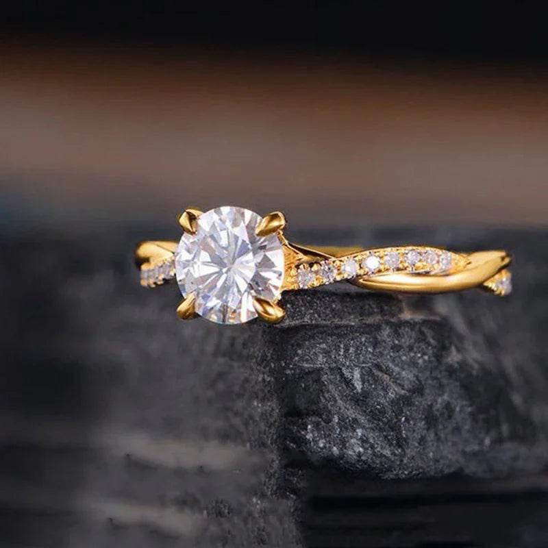 Simple 18K Plated Gold Ring – Elegant & Modern Style - ZA-Zola