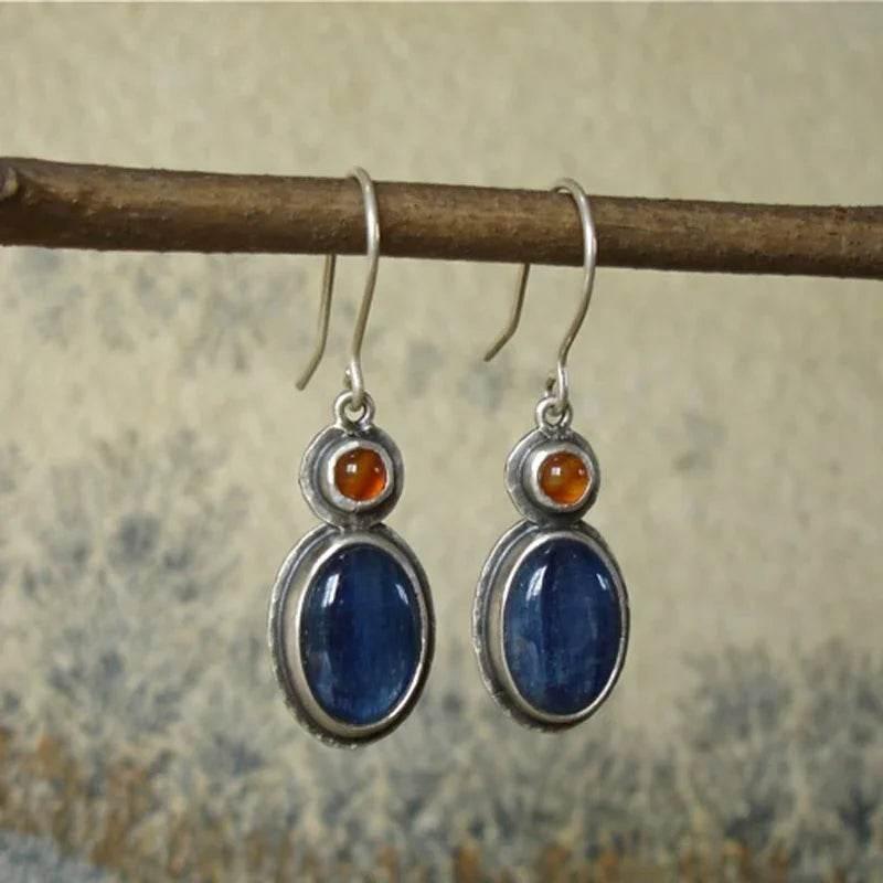Silver Retro Creative Drop Earrings for Women - ZA-Zola