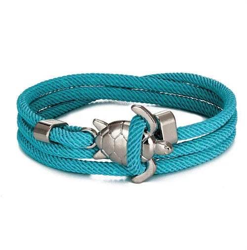Turtle Rope Bracelet – Marine-Inspired Unisex Style - ZA-Zola