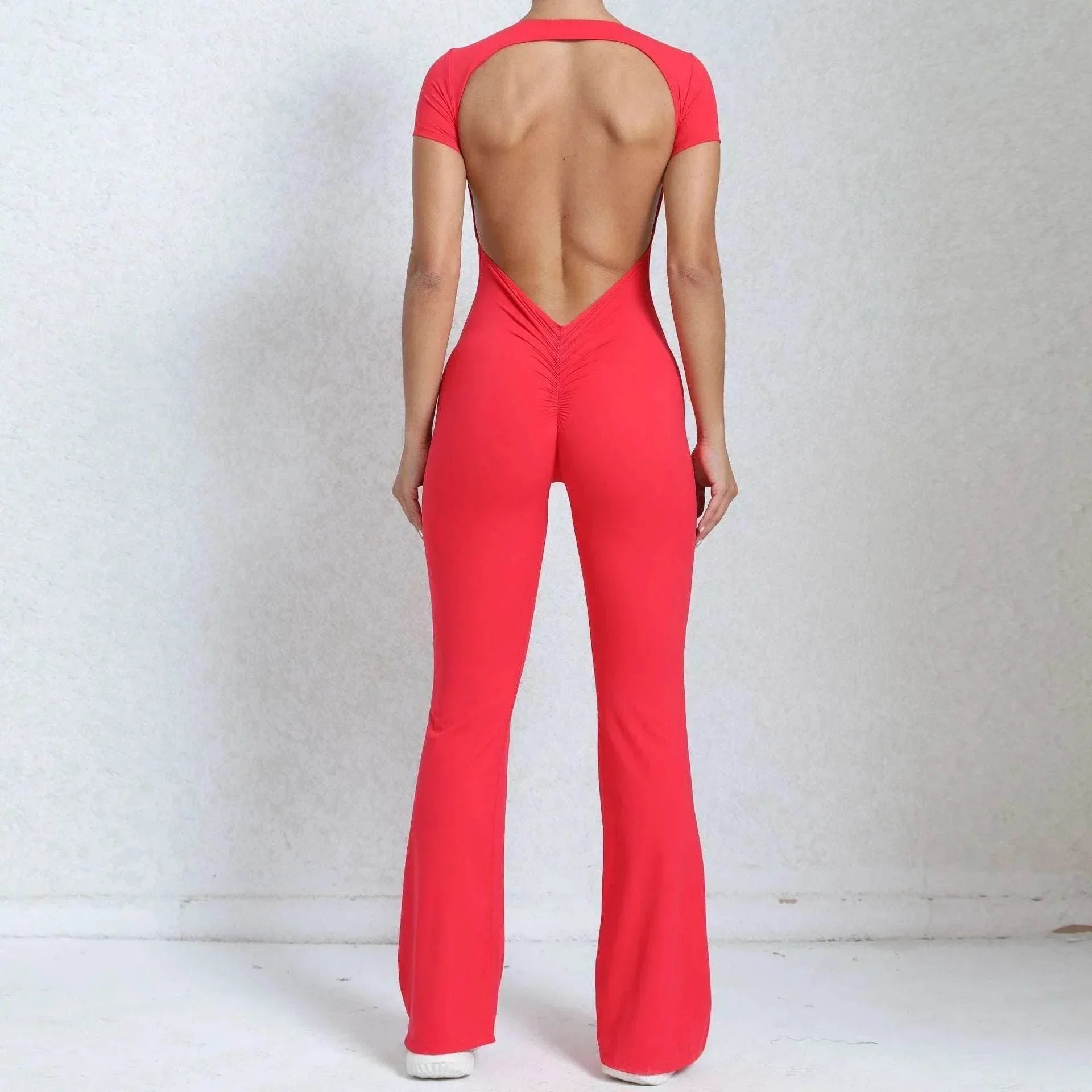 Bare Back Yoga Fitness Jumpsuit – 7 Colors - ZA-Zola