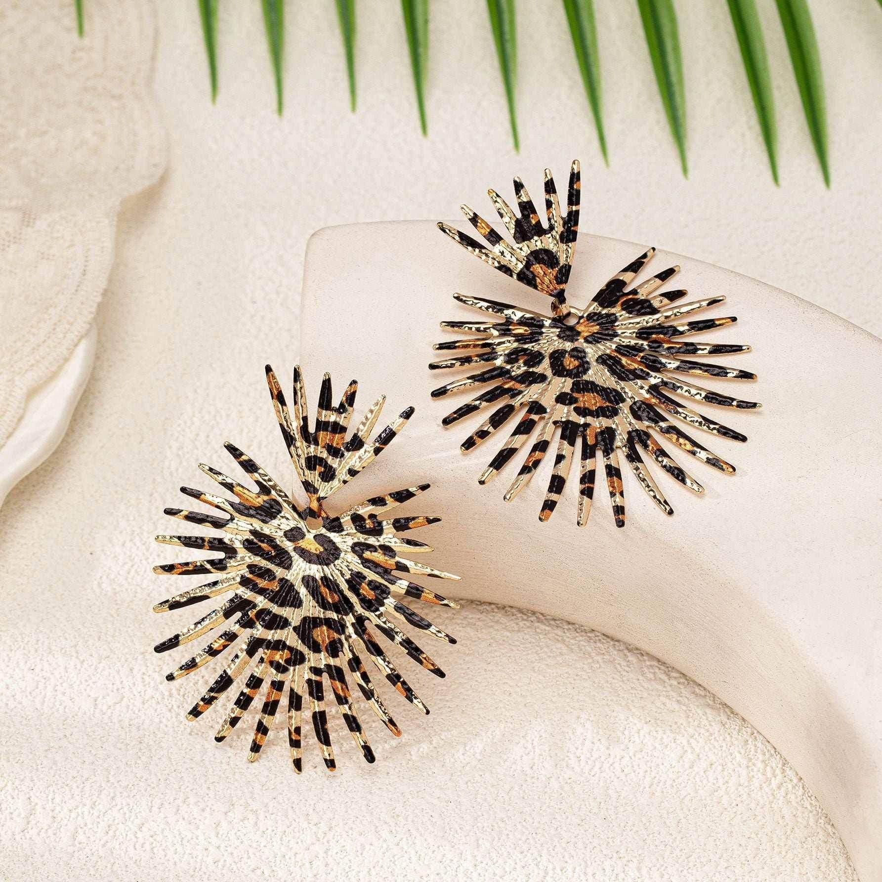 Leopard Print Women's Earrings – Bold Fashion Style - ZA-Zola
