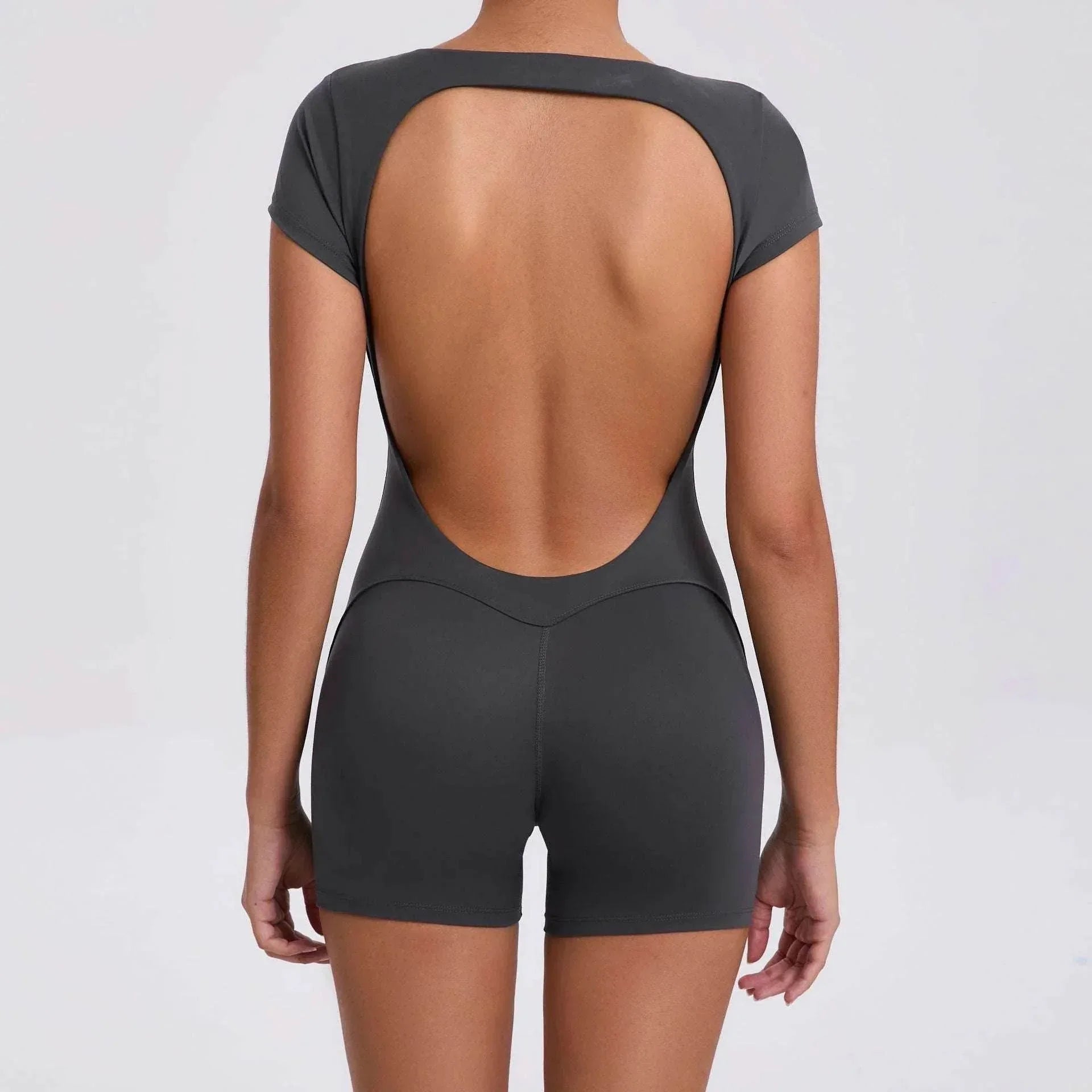Backless Tight Yoga Jumpsuit – Sleek & Stretchy Fit - ZA-Zola