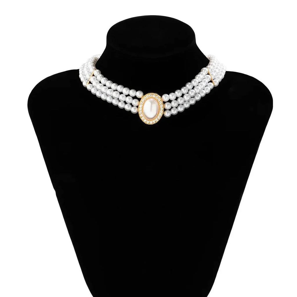 French Elegant Multi-Layer Pearl Necklace - ZA-Zola