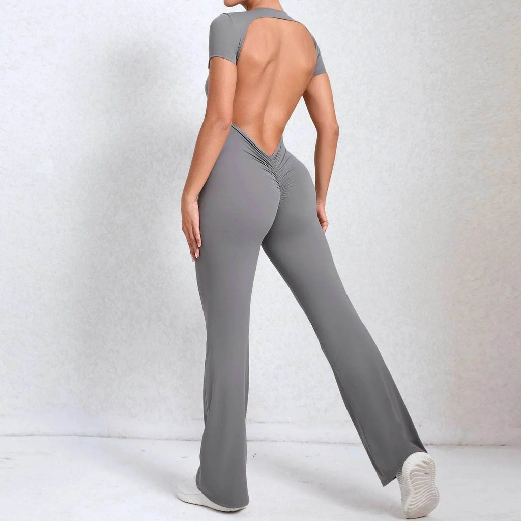 Bare Back Yoga Fitness Jumpsuit – 7 Colors - ZA-Zola