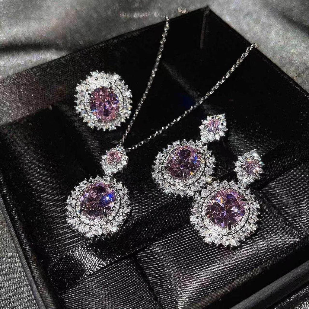 Luxury Three-Piece Inlaid Jewelry Set for Women - ZA-Zola