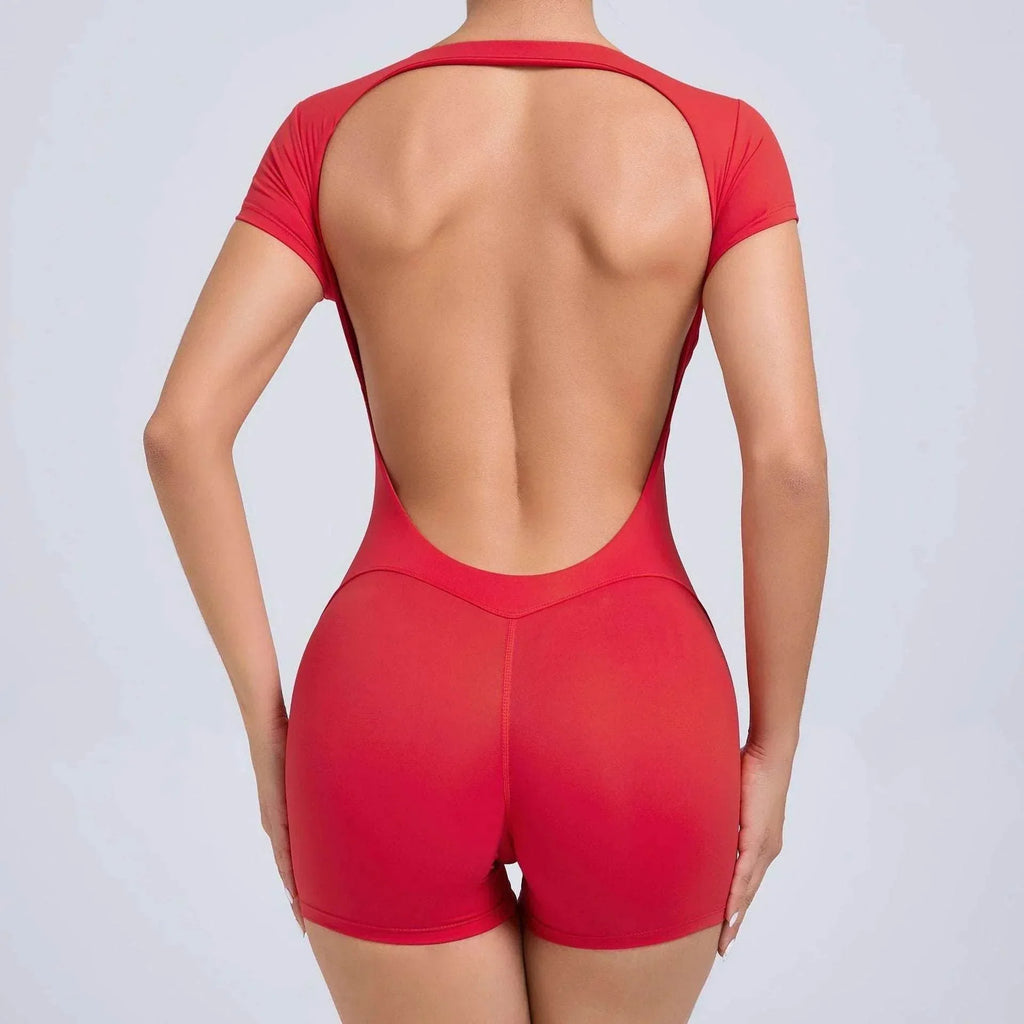 Backless Tight Yoga Jumpsuit – Sleek & Stretchy Fit - ZA-Zola