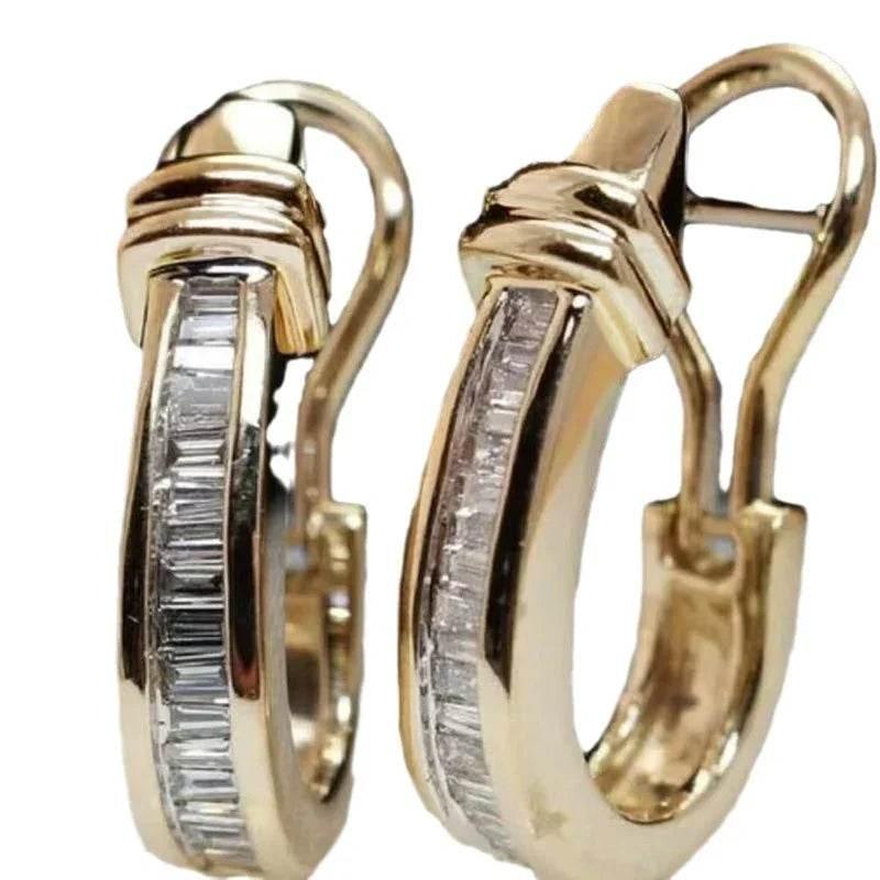 Retro Gold Geometric Petal Earrings for Women - ZA-Zola