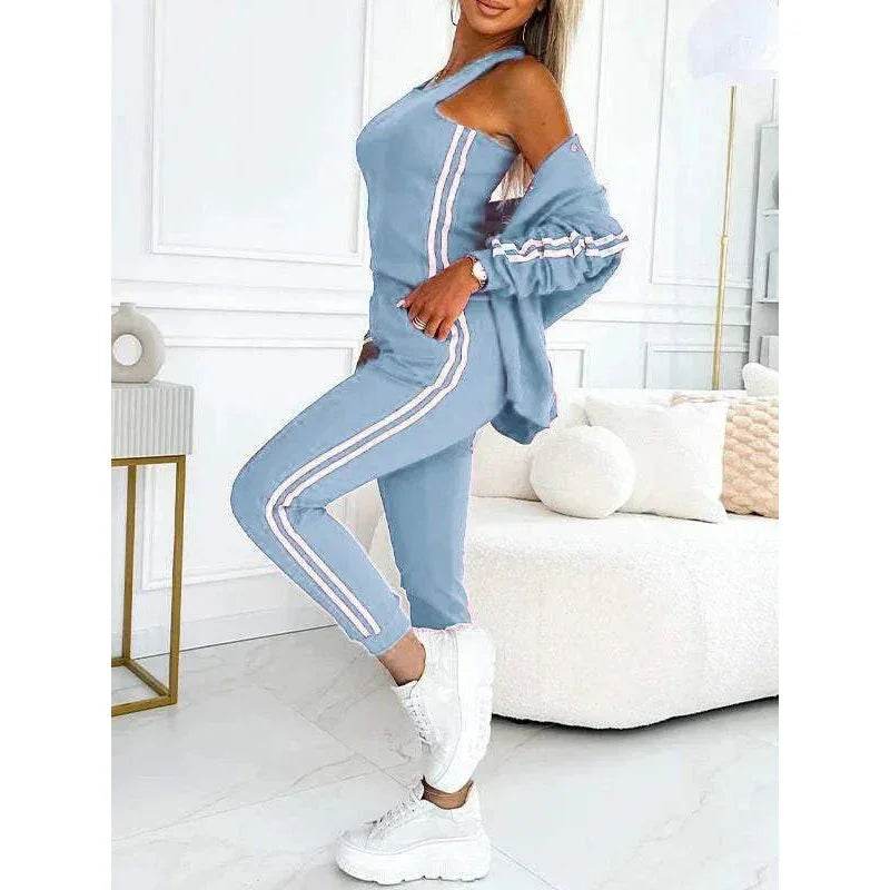 Women's Casual Three-Piece Matching Set - ZA-Zola