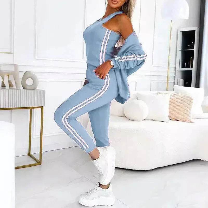 Women's Casual Three-Piece Matching Set - ZA-Zola