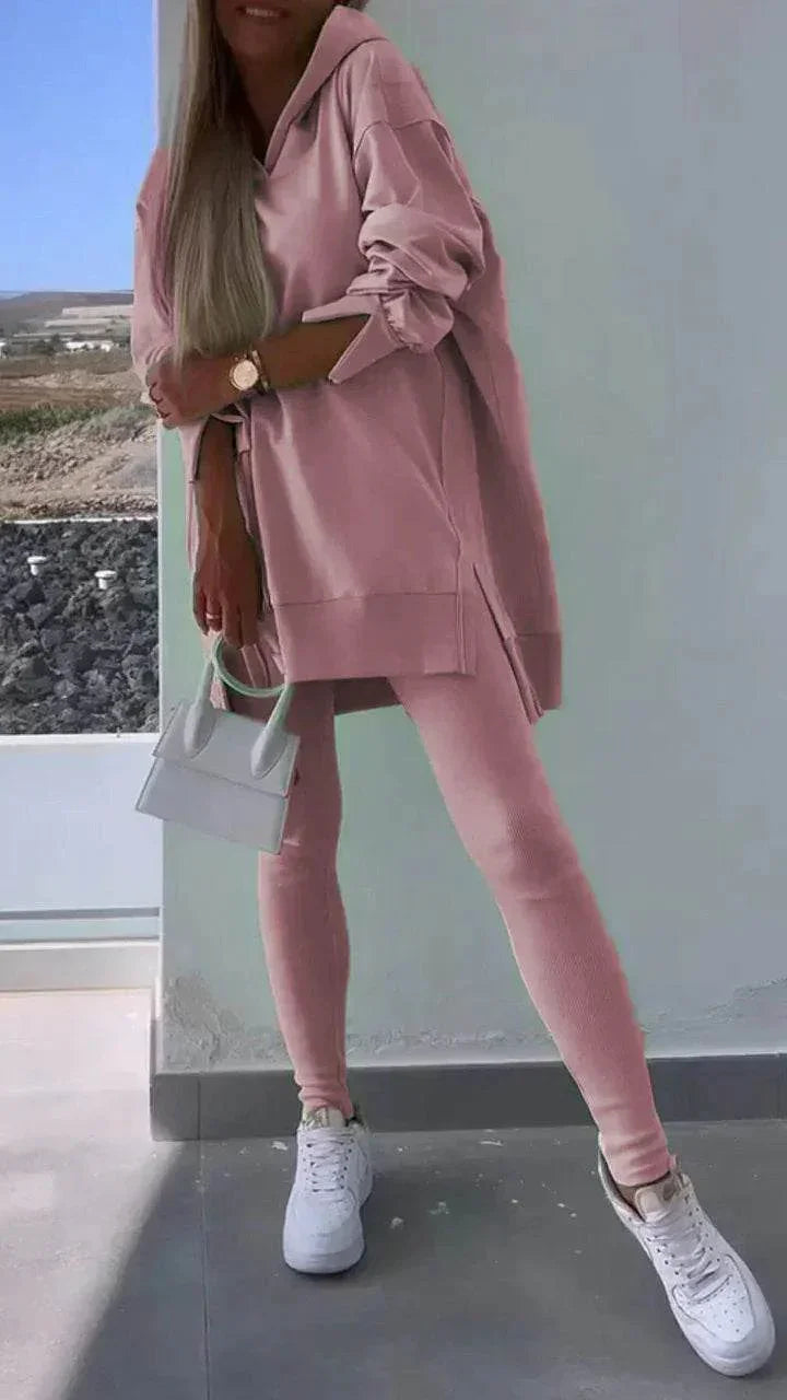 Women’s Hooded Sweatshirt Set – Shop Now for Comfort - ZA-Zola