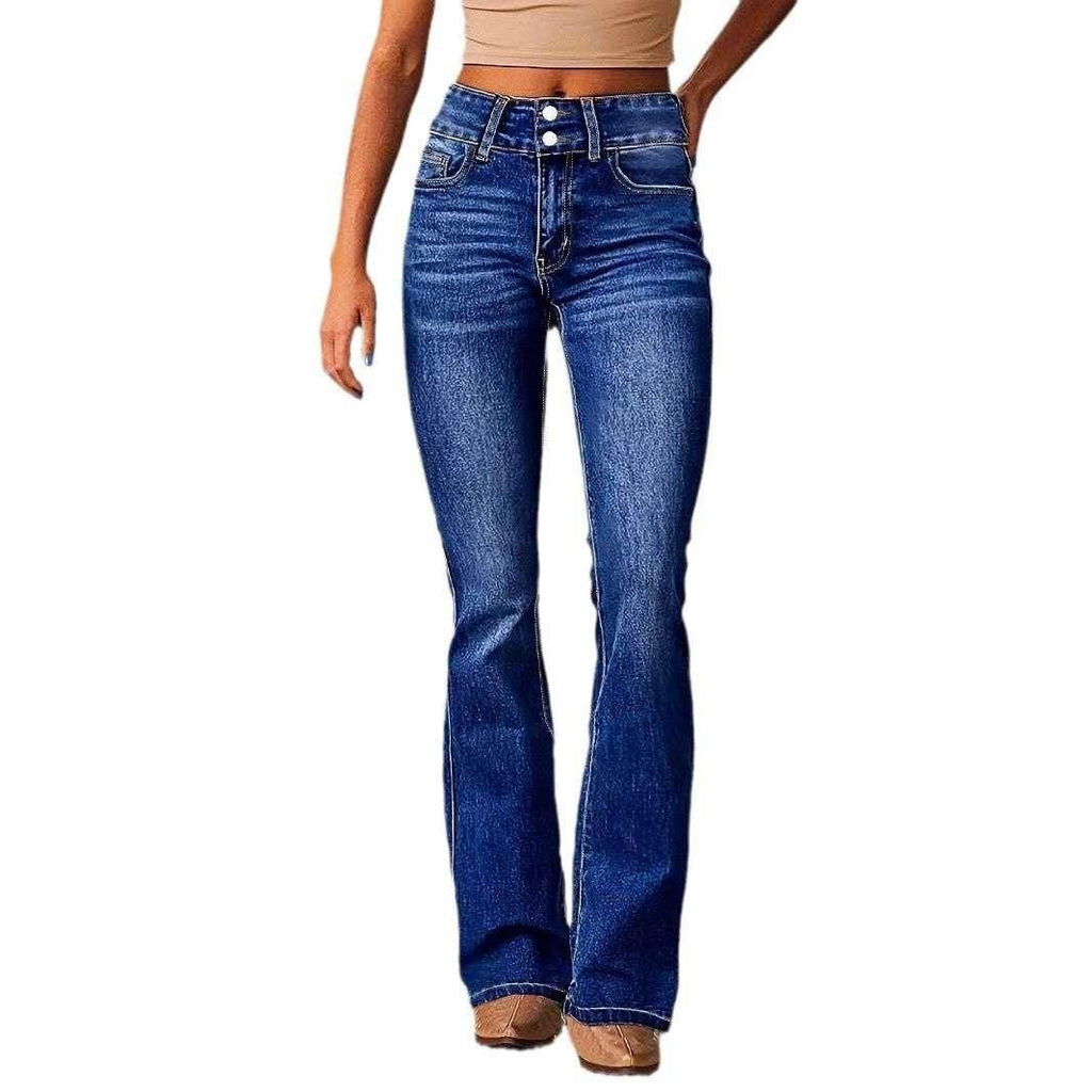 Skinny Flared Distressed Jeans for Women - ZA-Zola