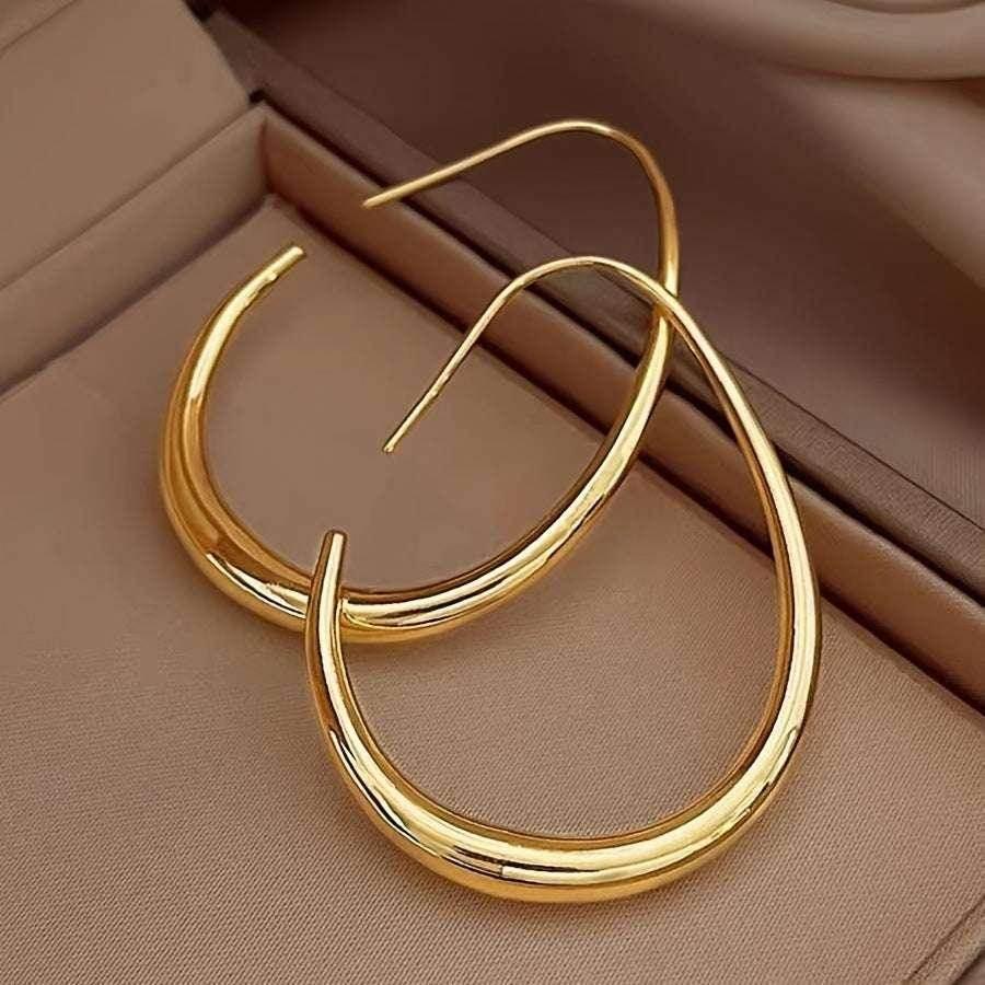 Retro Teardrop Earrings for Women – Gold & Silver - ZA-Zola