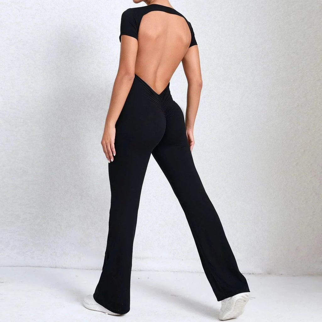 Bare Back Yoga Fitness Jumpsuit – 7 Colors - ZA-Zola