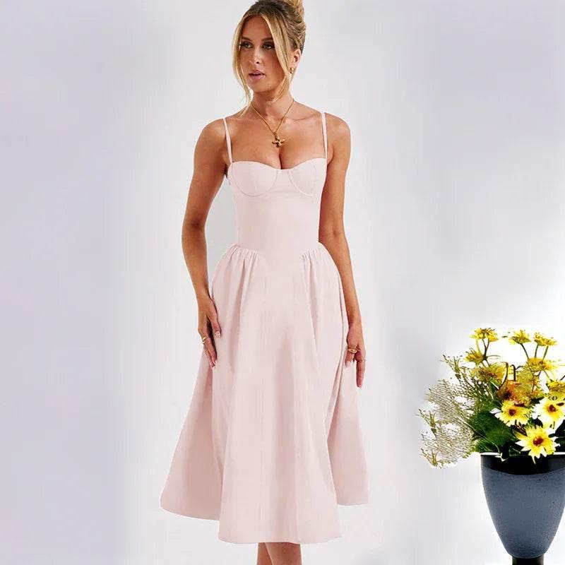 Slim Backless Sling Dress for Women - ZA-Zola