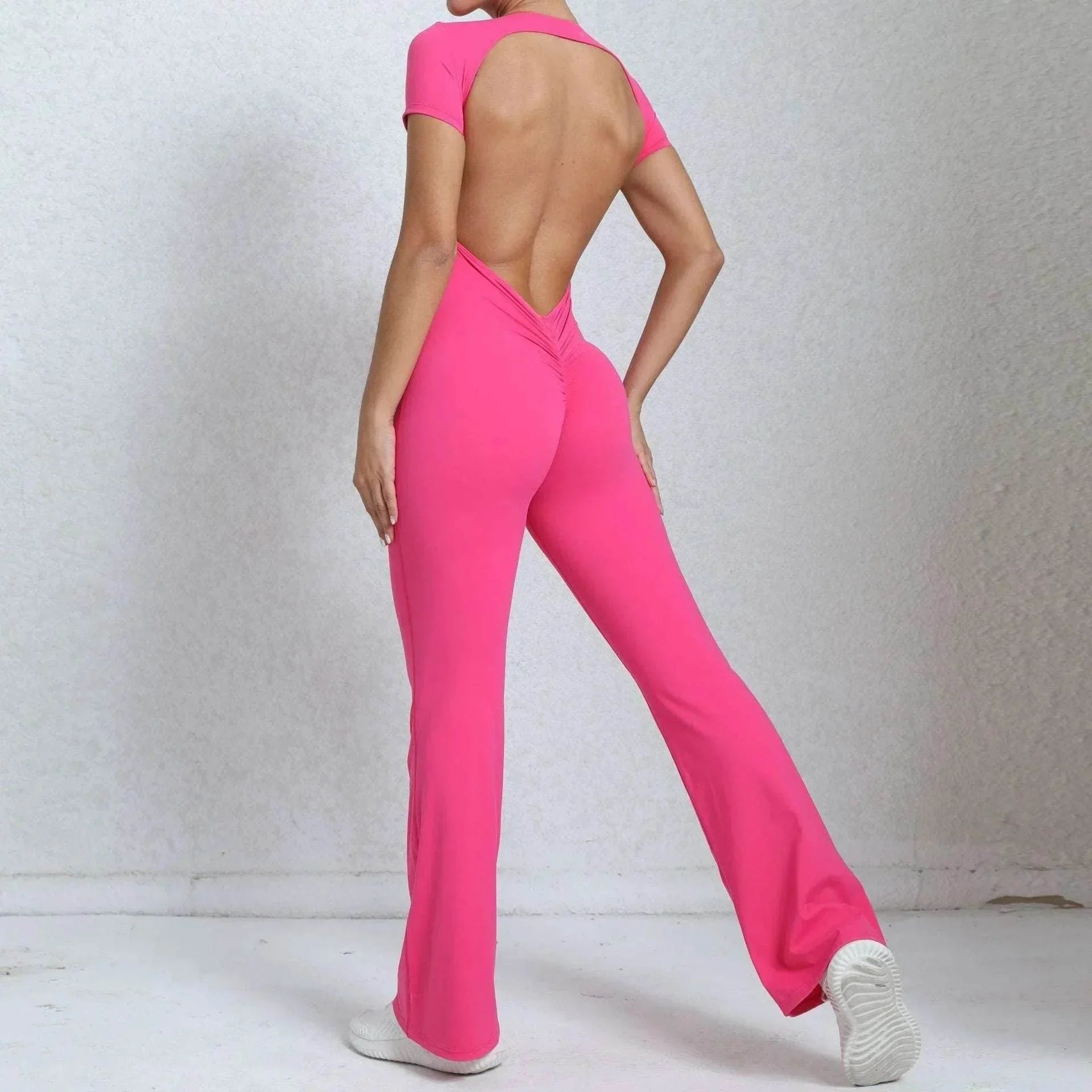 Bare Back Yoga Fitness Jumpsuit – 7 Colors - ZA-Zola