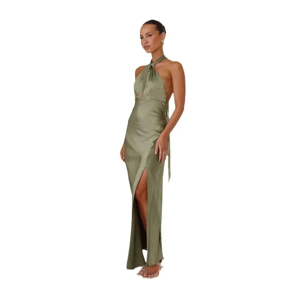 Backless Halter Bodycon Dress – Sexy European Summer Style - ZA-Zola