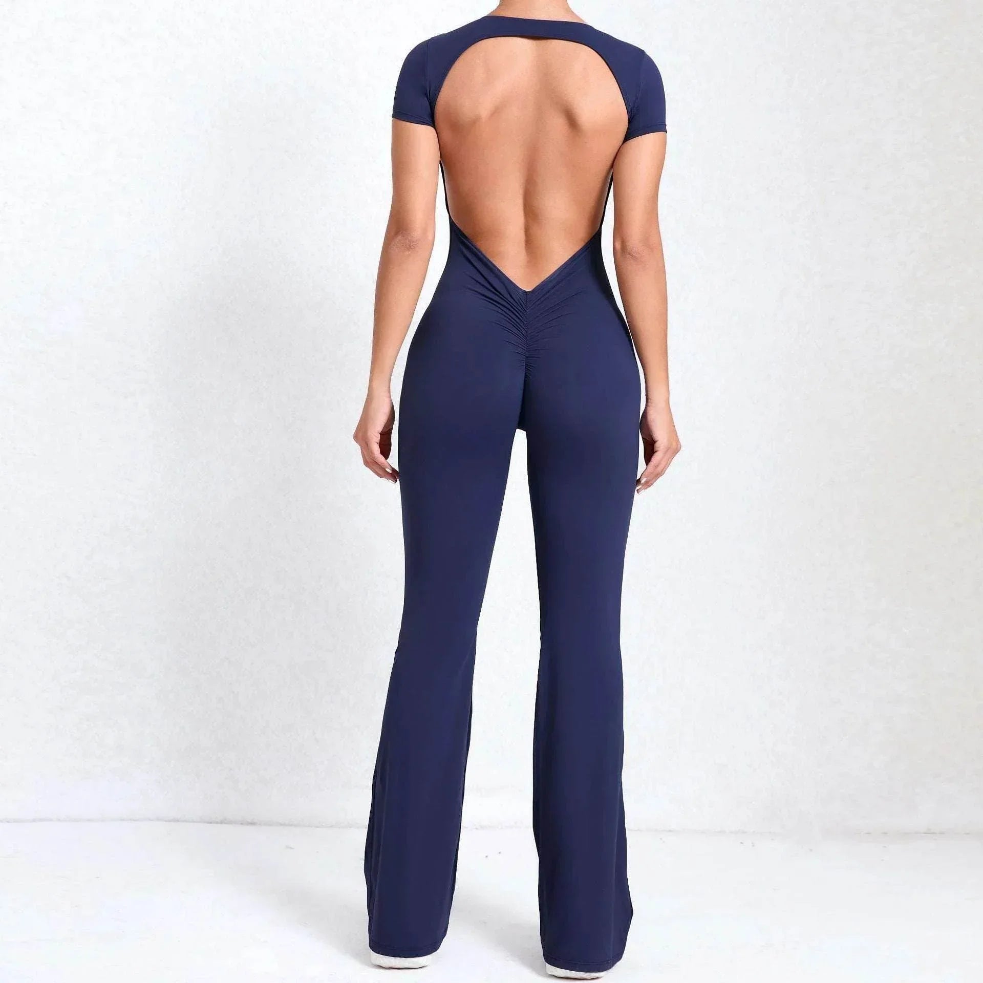 Bare Back Yoga Fitness Jumpsuit – 7 Colors - ZA-Zola