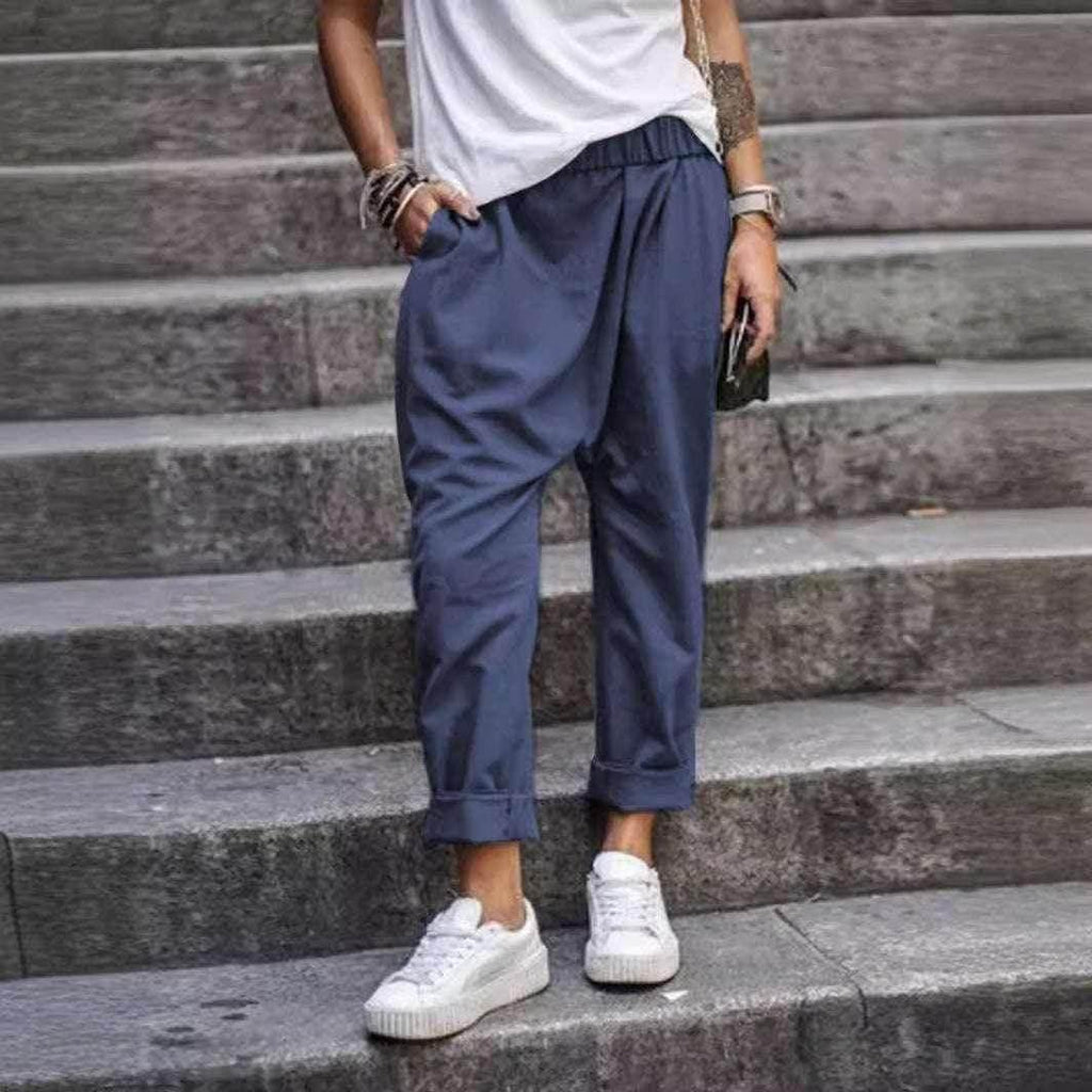 Women’s Streetwear Harem Pants with Pockets - ZA-Zola