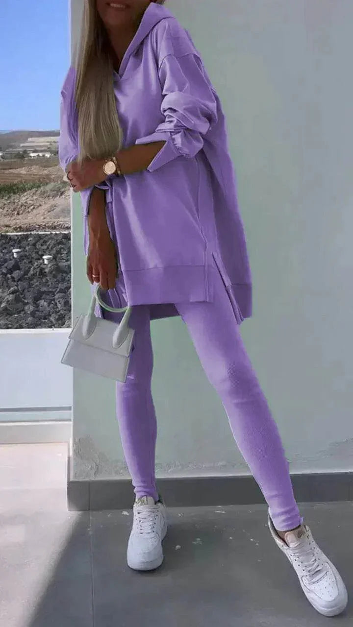 Women’s Hooded Sweatshirt Set – Shop Now for Comfort - ZA-Zola