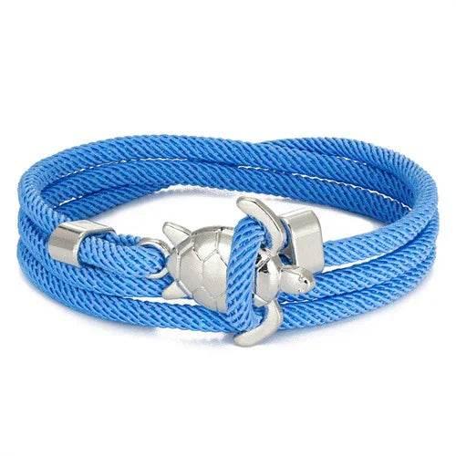 Turtle Rope Bracelet – Marine-Inspired Unisex Style - ZA-Zola
