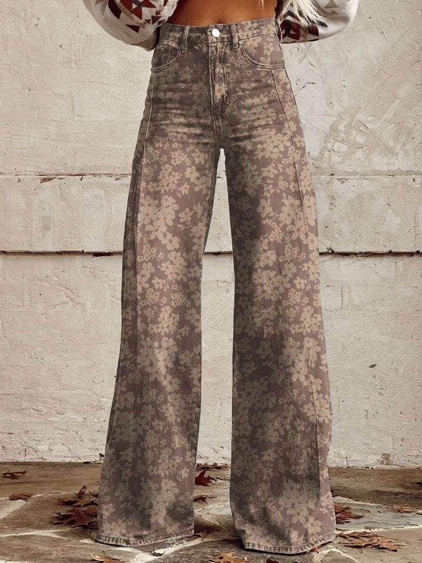 3D Print Bell Bottom Pants – Faux Denim Vibe - ZA-Zola
