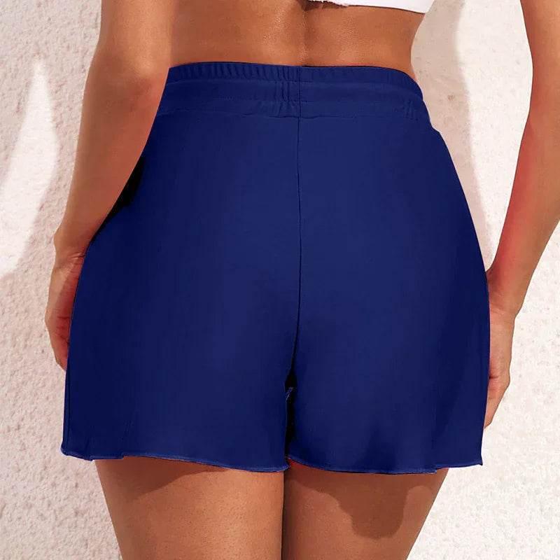 Quick-drying High Waist Women's Swimming Trunks – Summer Vacation Style - ZA-Zola