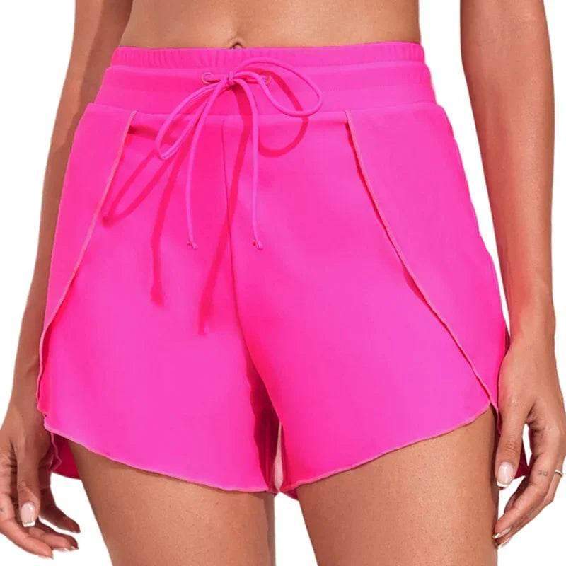 Quick-drying High Waist Women's Swimming Trunks – Summer Vacation Style - ZA-Zola
