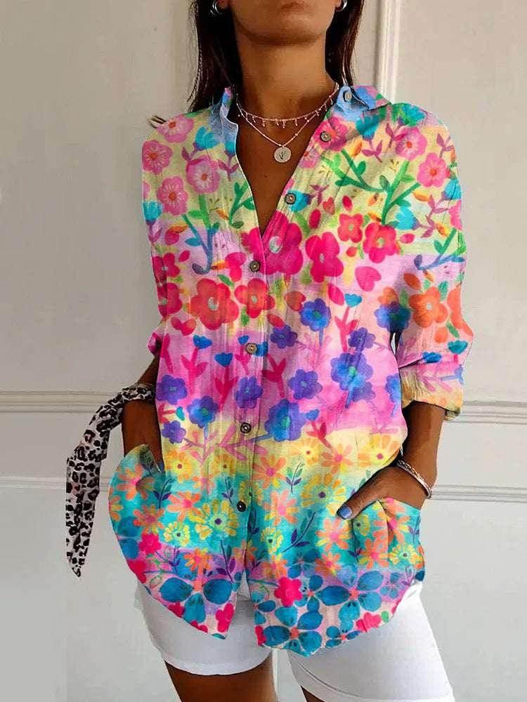3D Floral Print Summer Shirt - S to 5XL | ZA-Zola - ZA-Zola