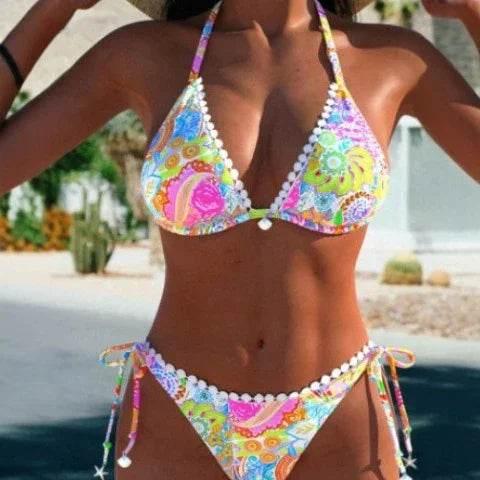 Women's Bikini Split Swimsuit | Colorful & Stylish - ZA-Zola
