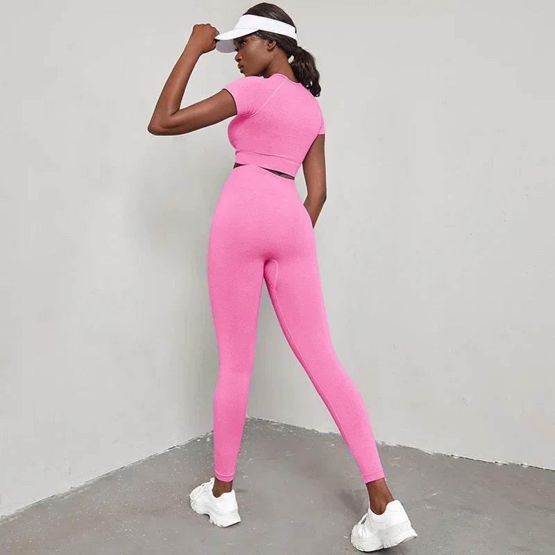 Quick-Dry Hip Lift Yoga Suit – High Waist & Sleek Fit - ZA-Zola