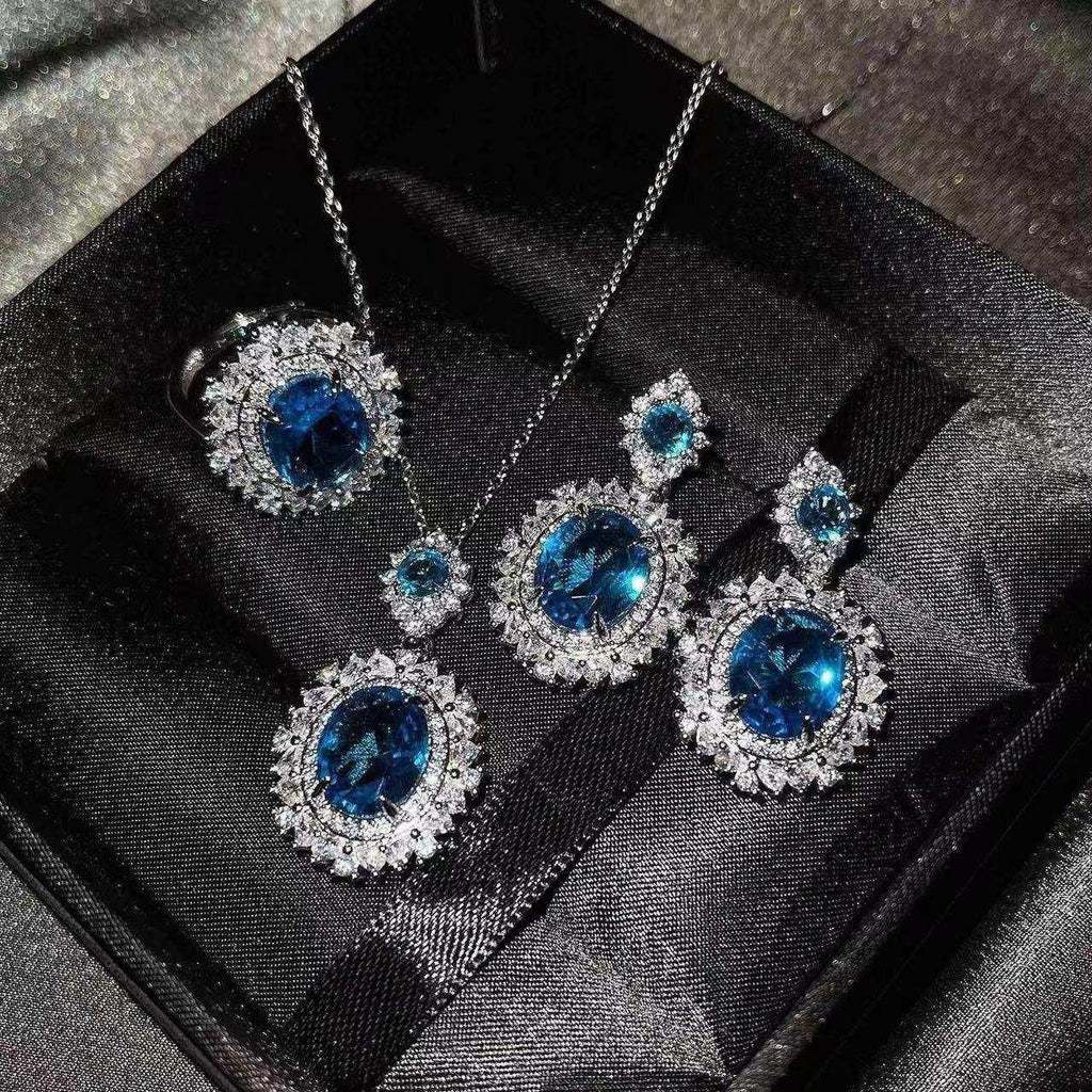 Luxury Three-Piece Inlaid Jewelry Set for Women - ZA-Zola