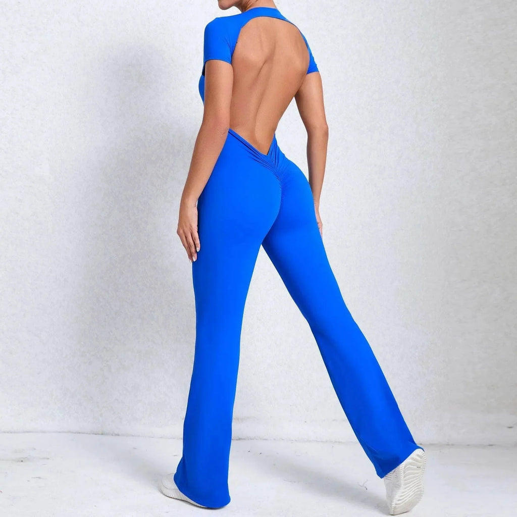 Bare Back Yoga Fitness Jumpsuit – 7 Colors - ZA-Zola