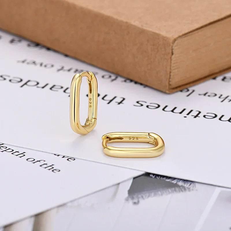 Lux U-Shaped Earrings for Women, Gold & Silver - ZA-Zola