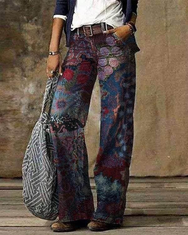3D Pattern Low Waist Loose Fit Jeans Women - ZA-Zola