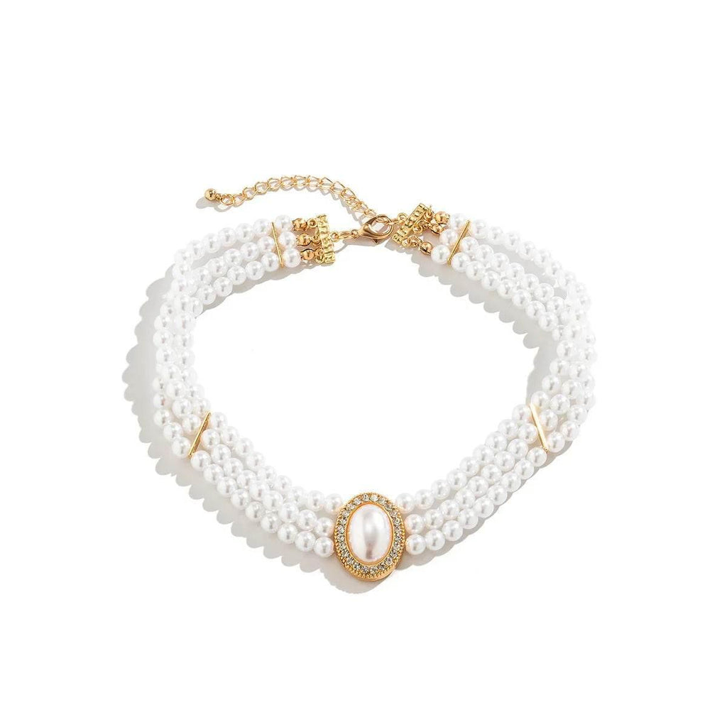 French Elegant Multi-Layer Pearl Necklace - ZA-Zola