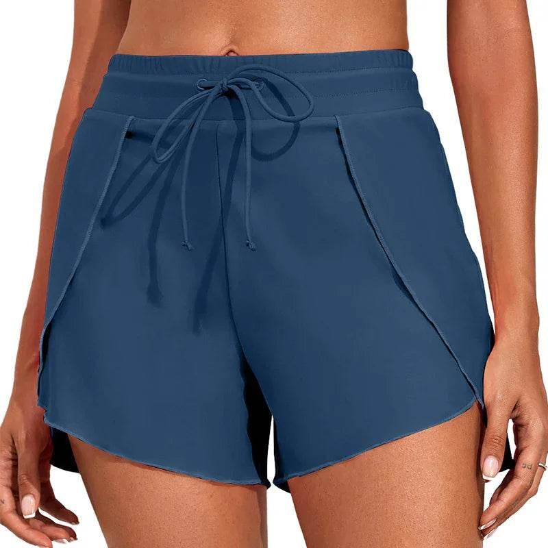 Quick-drying High Waist Women's Swimming Trunks – Summer Vacation Style - ZA-Zola