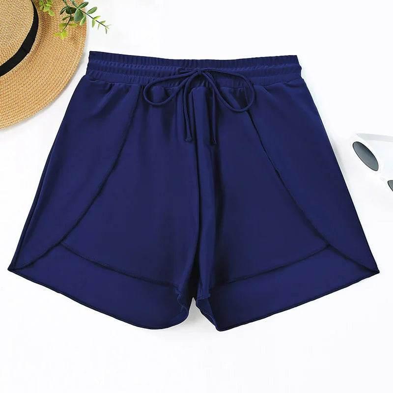 Quick-drying High Waist Women's Swimming Trunks – Summer Vacation Style - ZA-Zola